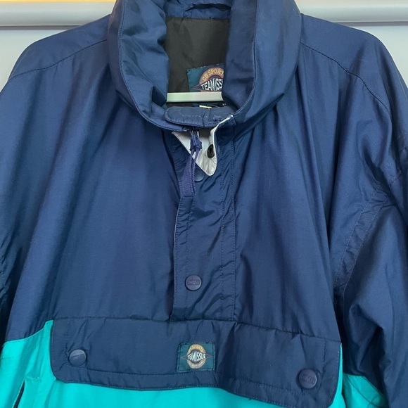 Vintage CB SPORTS TEAMISSUE INTERNATIONAL Two-Tone Windbreaker Jacket SIZE large - Picture 2 of 10